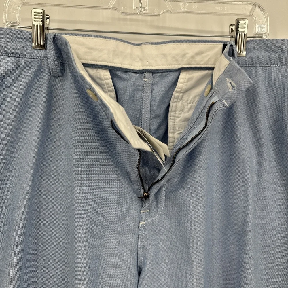 Polo Ralph Lauren Pants Mens‎ 40x32 Blue Chino Classic Fit Flat Front Casual